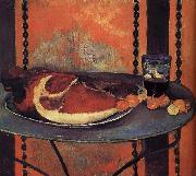 Paul Gauguin There is still life ham painting